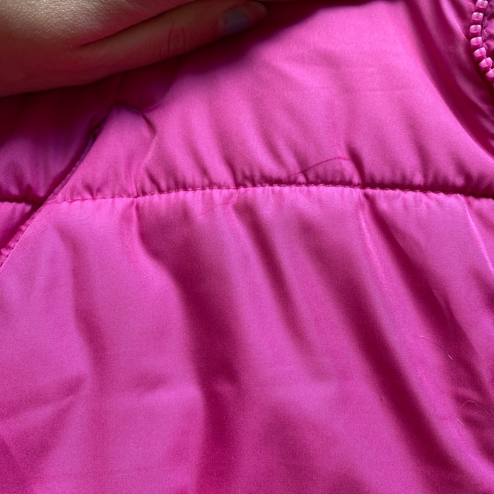Child L pink puffer coat - Picture 3 of 5